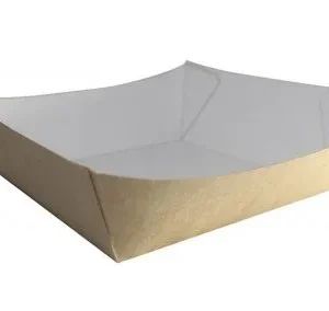 Open Cardboard Burger Trays
